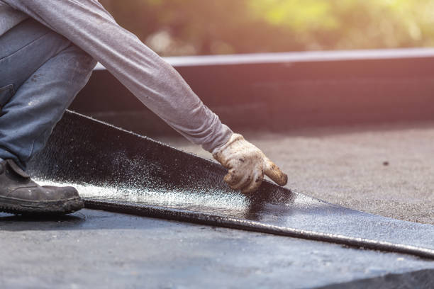 Professional Emergency Waterproofing technician working in Burkettsville, OH